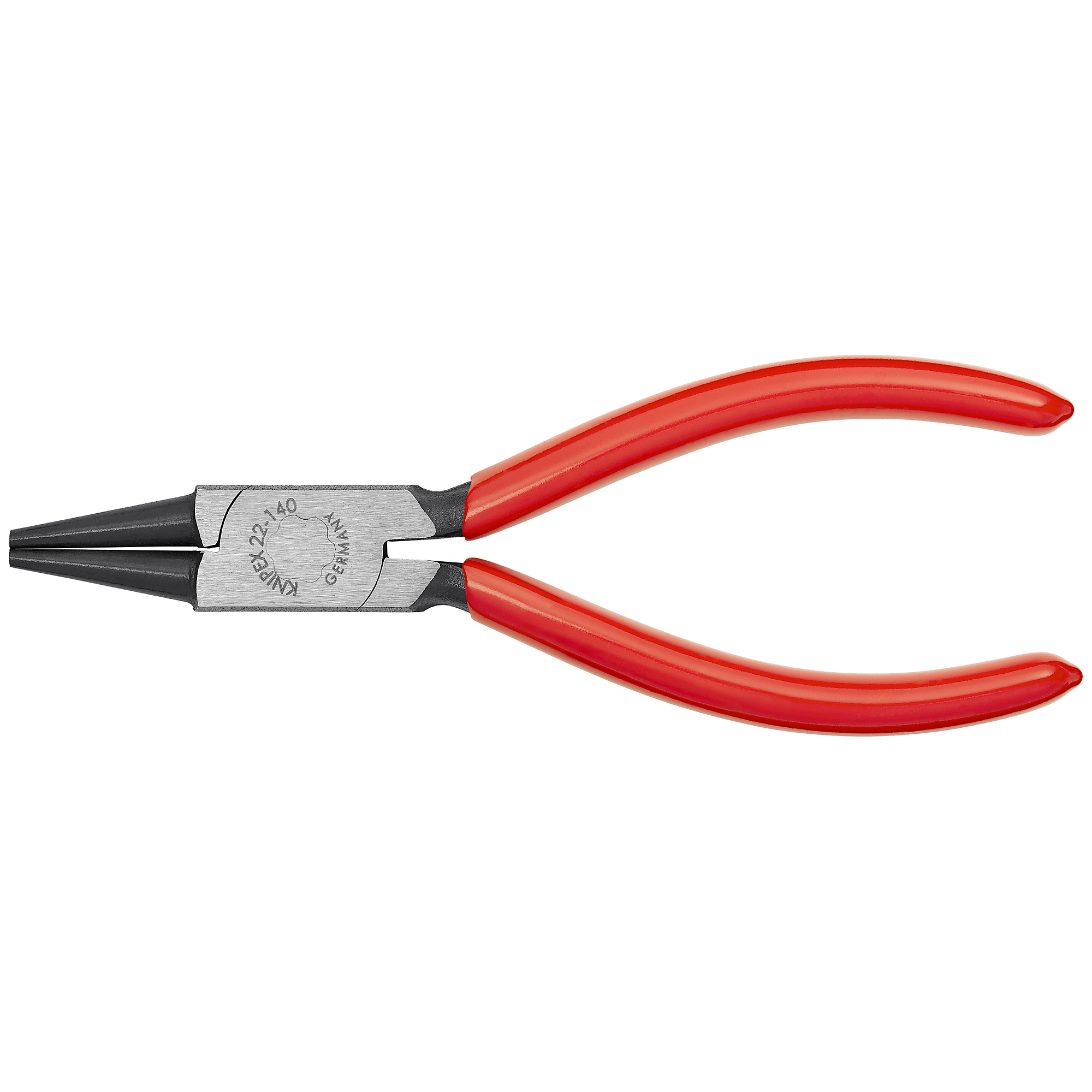 KNIPEX Round Nose Pliers - 5.5in., Non-Slip Plastic, Steel, Model# 22 01 140